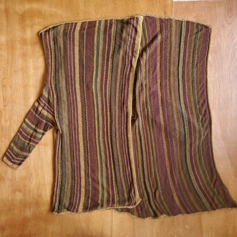 Lauren Ralph Lauren Open Front Drape Cardigan Sweater Womens S/M Linen Silk Wrap - Picture 6 of 11